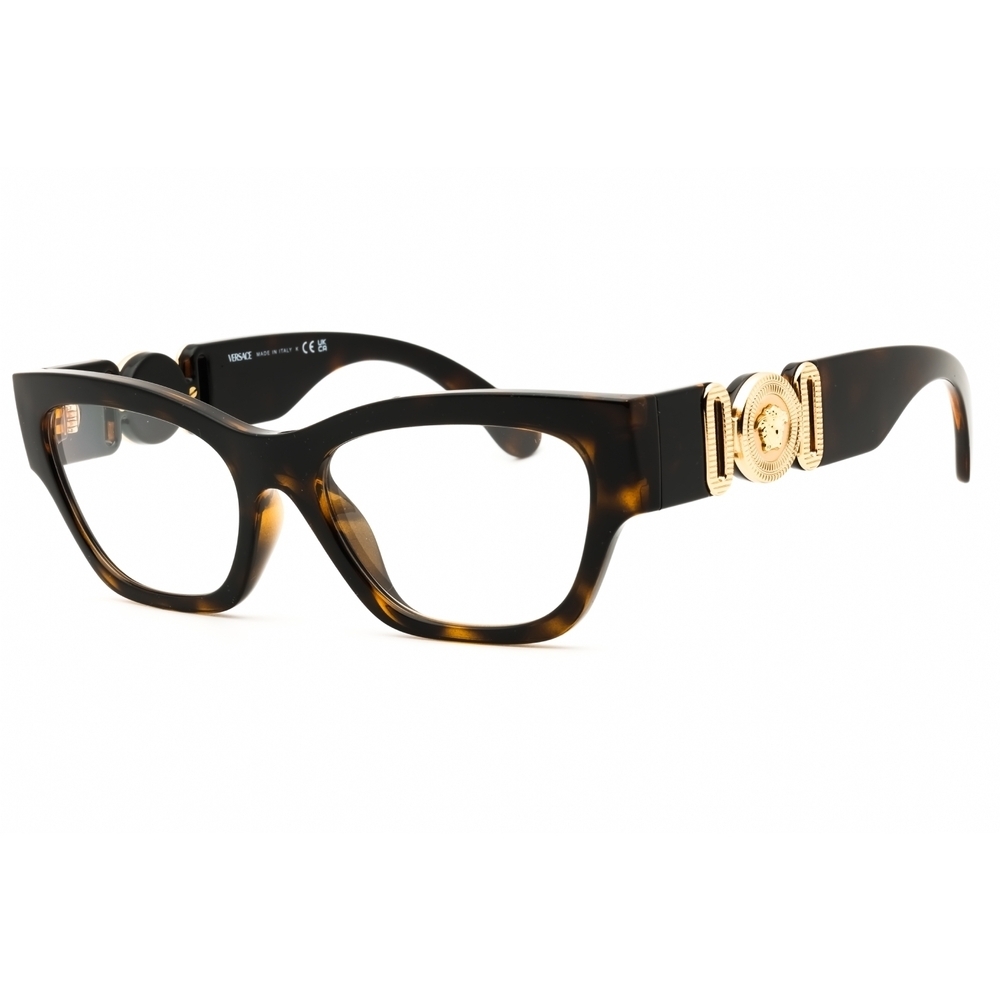 Versace 0VE3367U Eyeglasses 108 Havana Acetate Cat Eye